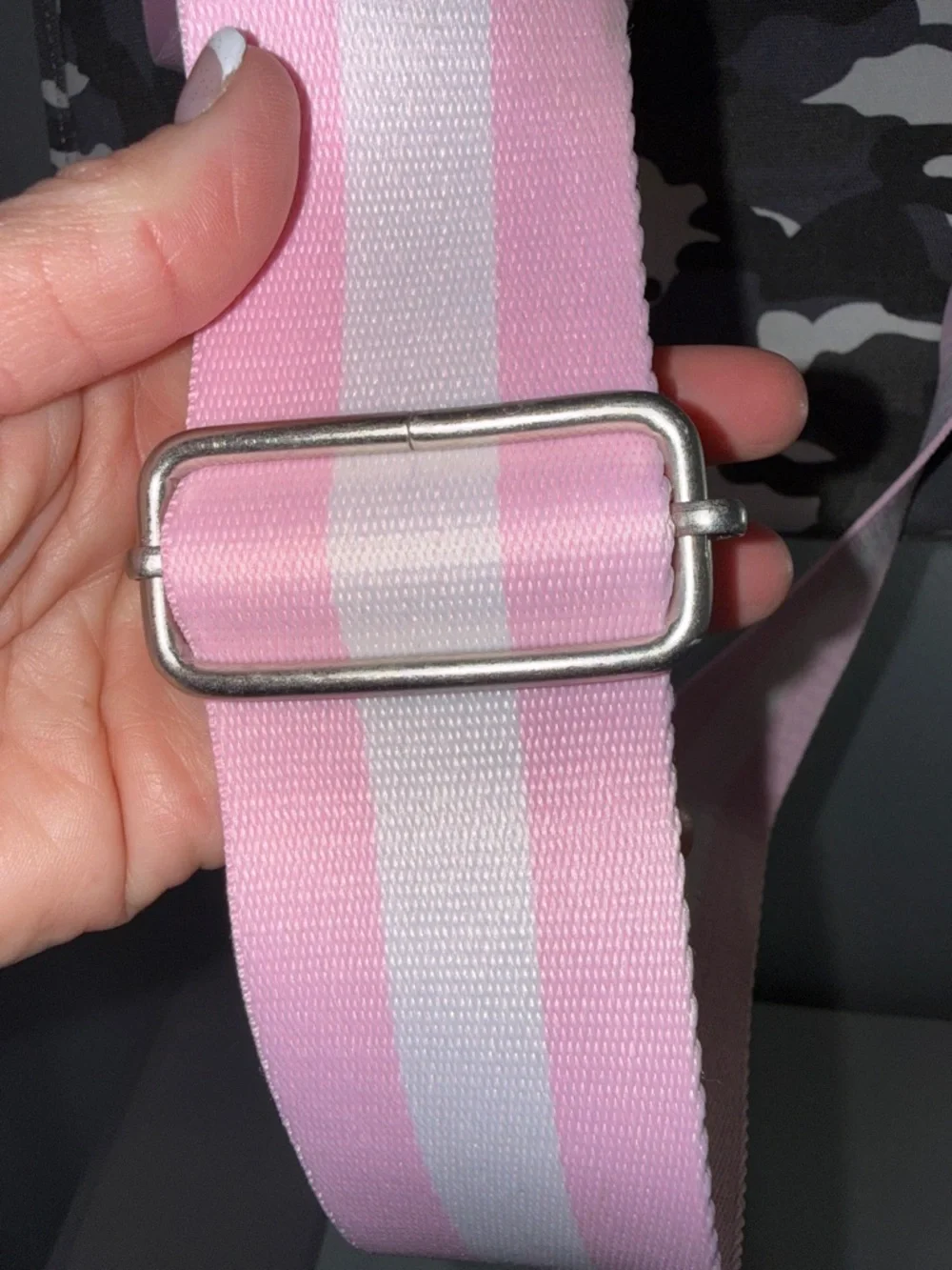 Quilted Koala Gray Camo Tote-Crossbody with Glitter Heart, and Pink Crossbody - Picture 3 of 14